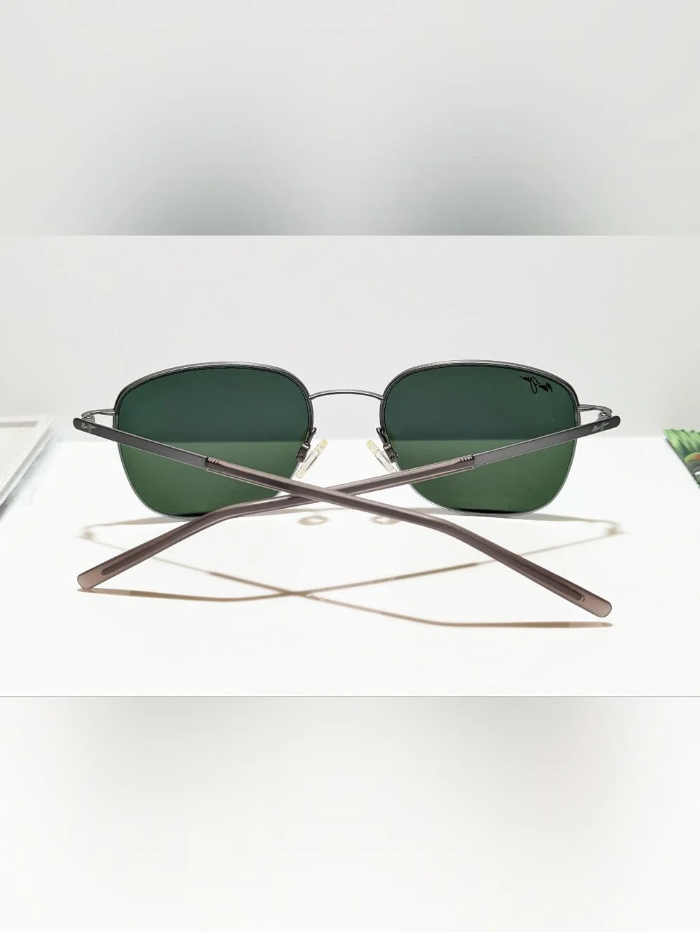 NEW Maui Jim Crater Rim Gunmetal Polarized Blue Hawaii Lens Sunglasses B824-02S